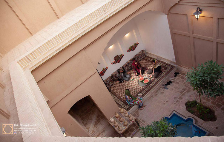 The role of courtyard in houses in Yazd