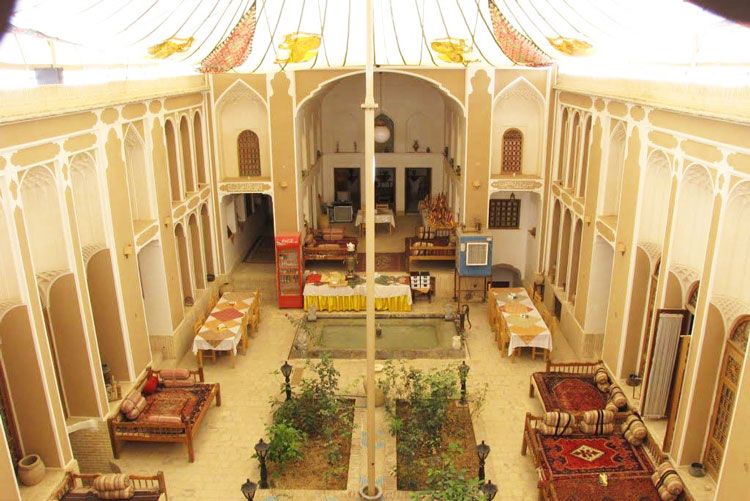 نمایی از خانه تهرانیها یزد (هتل موزه فهادان)