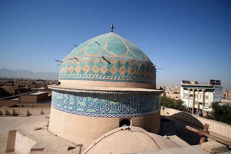 پشت بام مسجد امیرچخماق یزد (مسجد جامع نو)