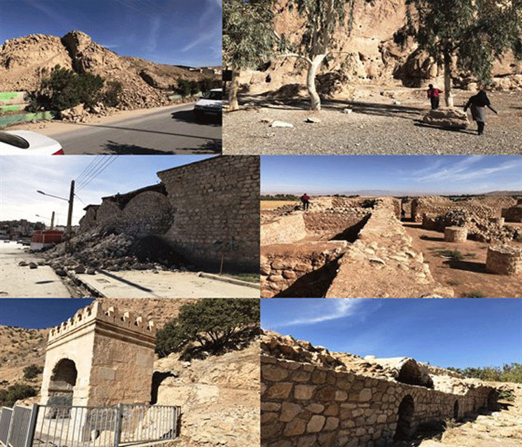 رد پای زلزله بر آثار تاریخی کرمانشاه